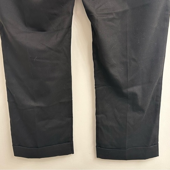 ASOS Women’s Black Dress Pants Straight-Leg Classic Cuffed Hem Sz 8 - Picture 4 of 7